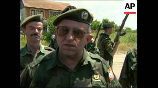 KOSOVO SERB TROOPS BEGIN WITHDRAWING [upl. by Nya406]