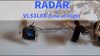 RADAR Lidar System VL53L0X Laser TimeofFlight Arduino [upl. by Hgielak]