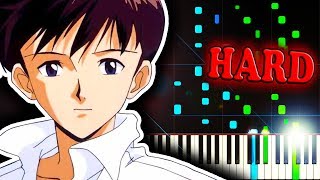 NEON GENESIS EVANGELION OP  A CRUEL ANGELS THESIS  Piano Tutorial [upl. by Mateo513]