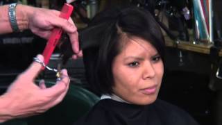 How to Use Thinning Shears on Hair [upl. by Sidell]