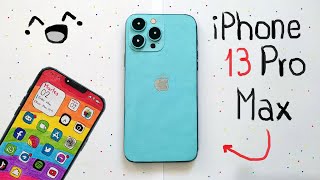 Cómo hacer un Iphone 13 Pro Max de CARTÓN  TUTORIAL [upl. by Outlaw]