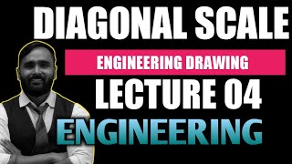 DIAGONAL SCALE ENGINEERING DRAWINGSGRAPHICSENGINEERINGPRADEEPSIR [upl. by Onil619]