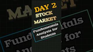 Debt to equity Ratio DAY 2 OF Fundamentals Analysis for students fundamentalanalysis stockmarket [upl. by Eiveneg737]