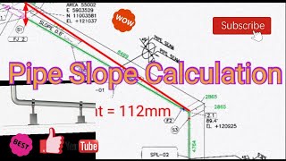 Pipe Slope Calculation [upl. by Halima]