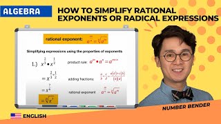 How to Simplify Rational Exponents or Radical Expressions [upl. by Igic]