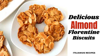 Almond Florentines  GlutenFree Florentine Cookies [upl. by Sayce235]