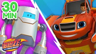 Blaze Vs The Robots Compilation  Blaze and the Monster Machines [upl. by Narad]