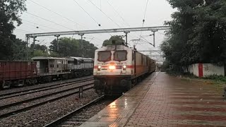 Arrival at Prayag Junction  14511 Nauchandi Express arrives Prayag Junction crossing ALCo Freight [upl. by Sualakcin103]