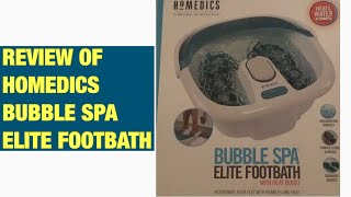 Homedics Bubble Spa Elite Footbath Review [upl. by Peterus]