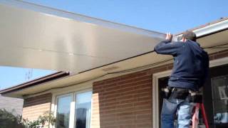 HOW TO INSTALL INSULATED ROOF PANELS PART 1 [upl. by Llekcor600]