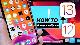 How to Update From iOS 12 to iOS 13 or Downgrade iOS 13 to iOS 12 EASY [upl. by Eileen717]