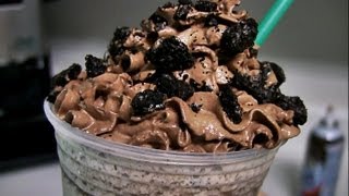 How To Make A Starbucks Mocha Cookie Crumble Frappuccino [upl. by Ithsav514]