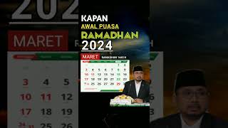 PUASA RAMADHAN 2024 JATUH PADA TANGGAL BERAPA DAN HARI APA puasaramadhan puasa2024 [upl. by Htebazile]