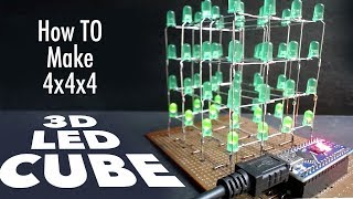 How to Make A LED Cube At Home Using Arduino [upl. by Aizirk807]