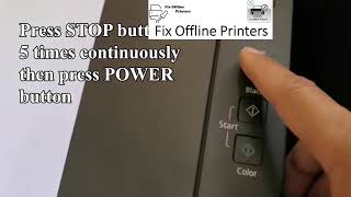 Canon Printer Reset  Canon printer reset factory settings [upl. by Nabalas]