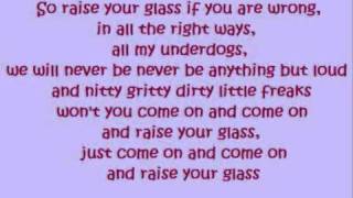 Pink  Raise your Glass lyrics [upl. by Eiresed]