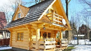 Lovely 296Sf Handmade Tiny Log House by The Little Log House Company [upl. by Yesllek98]