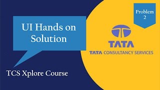 TCS Xplore UI Hands On Solutions  TCS Xplore Software Foundation Python 2020  Problem 2 [upl. by Nahc]