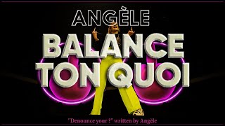 Angèle  Balance Ton Quoi Synced English Lyrics amp French subs [upl. by Aznecniv]