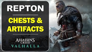 Repton Treasure Chests Artifacts Wealth Locations  Assassins Creed Valhalla Collectibles Guide [upl. by Everest536]