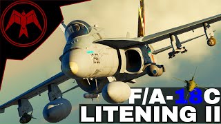 DCS FA18C Complete LITENING II TGP Tutorial [upl. by Damarra]