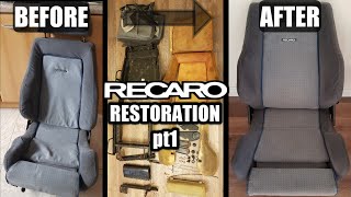 Recaro COMPLETE CAR SEAT REPAIR recaro car seat disassembly and repair [upl. by Landing]