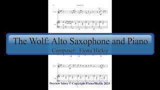 The Wolf Alto Saxophone and Piano [upl. by Treboh]