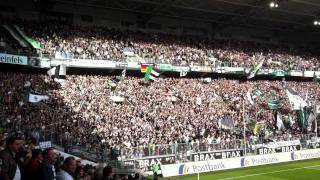 Borussia MGladbach Fankurve  singt die Borussia Hymne [upl. by Abixah401]