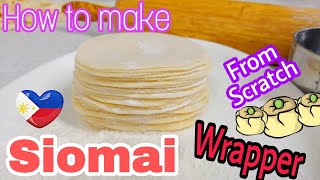 Siomai Wrapper Amazing Recipe  Pinoy Siomai [upl. by Ramgad]