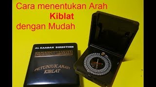 menentukan arah kiblat menggunakan kompas [upl. by Lucie]