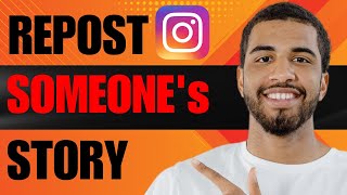 How to Repost Someones Story on Instagram 2024 [upl. by Onairotciv879]