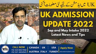 September and May Intake 2022 in UK Update  Study Abroad in UK [upl. by Saimerej]