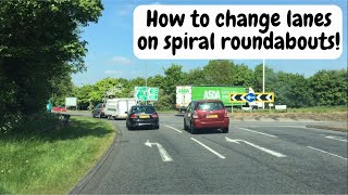 Watch this on Spiral roundabouts Understanding and changing lanes  multi lanes [upl. by Athena]