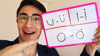 Turkish Pronunciation  Ö  Ü  İ Most difficult letters in Turkish [upl. by Tarrsus]