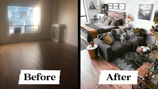 Studio Apartment Makeover My 500 sq ft Studio Apartment Before and After [upl. by Leira646]