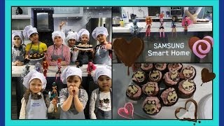 Делаем CupCake Monster HIgh в гостях у SAMSUNG SMART HOME [upl. by Melc285]