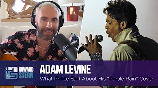 Adam Levine Reveals What Prince Thought of His “Purple Rain” Cover [upl. by Brindle916]