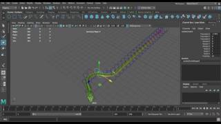 How to rig a snake in Maya [upl. by Gnuhp]