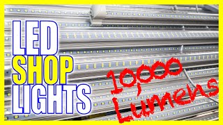 How To Install LED Shop Lights from OmniRay Lighting 10000 LUMENS [upl. by Nate306]