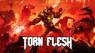 Doom Style Industrial Metal  Torn Flesh  Royalty Free No Copyright Background Music [upl. by Esinnej]