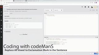 Codewars 8 kyu Replace All Vowel to Exclamation Mark in the Sentence JavaScript [upl. by Downey]