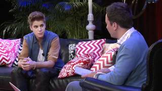 Justin Biebers Youtube Interview with Jimmy Fallon  21 June 2012 HD Full [upl. by Riva400]