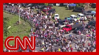 Massive protests shut down highway in Puerto Rico [upl. by Gilbertine]