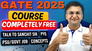 🇮🇳 Complete GATE2025 Preparation FREE Course 🙏🔥 [upl. by Schumer]