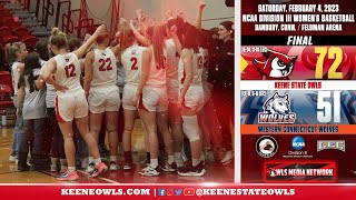 Keene State Womens Basketball Highlights at Western Connecticut 242023 [upl. by Andria984]