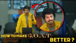 How to make GOAT Better  GOAT movie  Vijay  Thalapathy  Malayalam  Duo media [upl. by Nerred728]