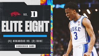 Duke vs Arkansas  Elite Eight NCAA tournament extended highlights [upl. by Anir]