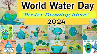 World Water Day drawing ideas 2024World Water Day poster drawings World Water Day drawingsMarch22 [upl. by Keil569]