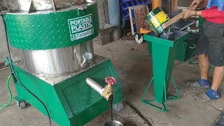 Operation Manual Plastic Melter  Densifier Waste Plastic Recycling into bricks etc [upl. by Godart779]