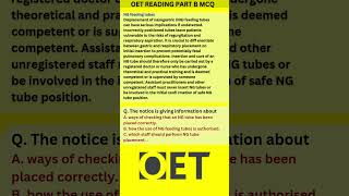 📘 OET Reading Part B Practice Question 📘OET OETReading OccupationalEnglishTest OETPreparation [upl. by Namya]